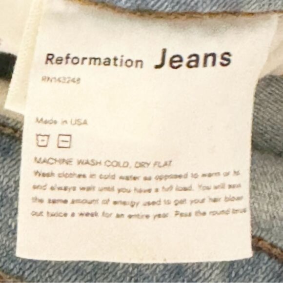 Reformation High & Skinny Jean in Amalfi Wash 26 - Picture 7 of 11
